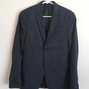 Blue Textured Blazer from Topman